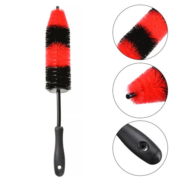 

1pc 450mm soft nylon norrow detailing brush 17.7" car wheel rims tyre cleaning brush non scratch car wash maintenance tool