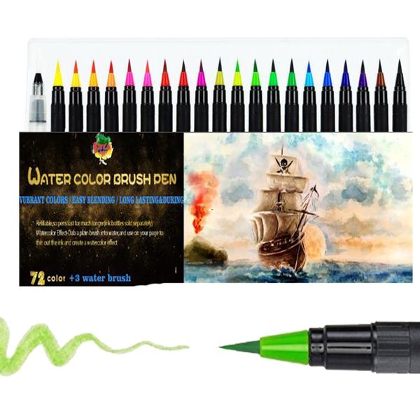 

brush soft tips markers for coloring calligraphy art brush pens