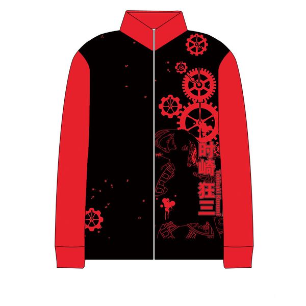 

anime date a live red zipper 3d print sweatshirts teenager cosplay costume streetwear fashion leisure jacket coat, Black