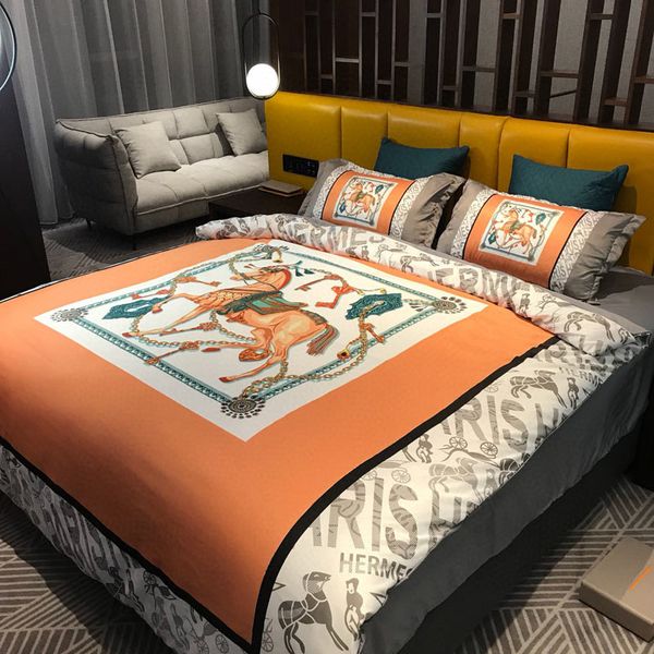 

fashion luxury brand huaxin printed cotton bedding set fashion comfortable three piece quilt cover pillow cover quilt cover home textile1.8m