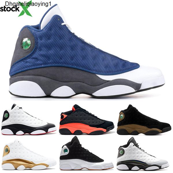 

13 13s basketball shoes clot cap and gown melo atmosphere grey flint he got game altitude black cat mens designer trainer sports sneakers