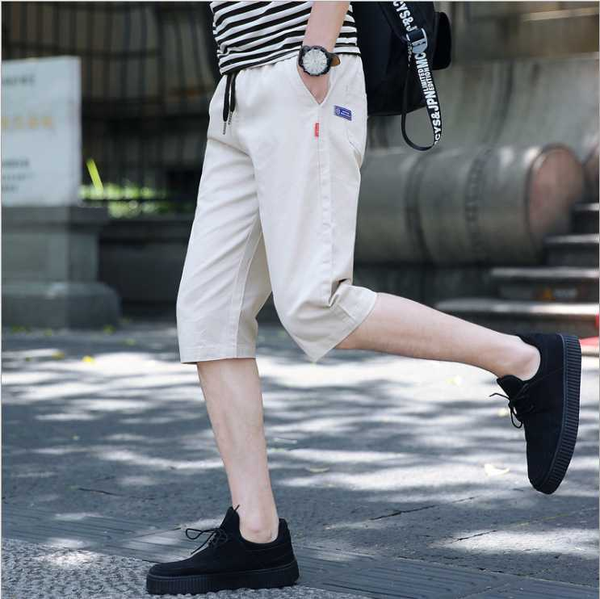 

льняные мужские шорты новейшие summer casual шорты мужчины хлопок мода мужчины короткие bermuda бич короткие plus размер s-4xl бегуны мужчин, Black