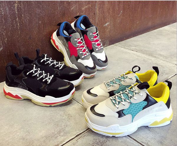 

New Designer Luxury Brand Sport Shoes For Triple s Men Women Low Cut Casual Shoes Sneakers Unisex Zapatillas Trainers 36-45