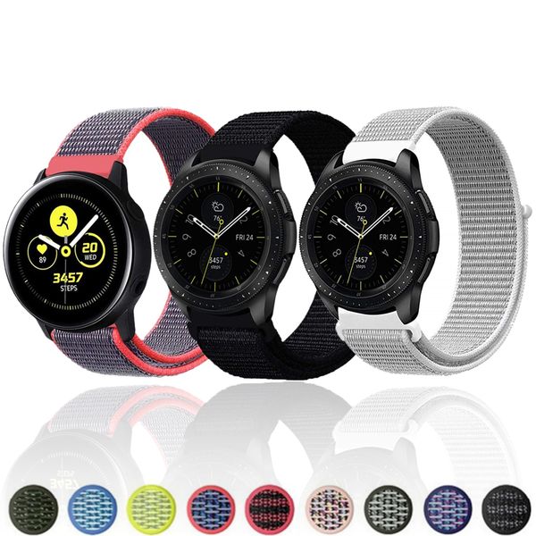 

22mm 20mm watch strap for samsung galaxy watch active 42mm 46mm gear s3 s2 frontier classic band huami amazfit bip huawei gt 2, Black;brown