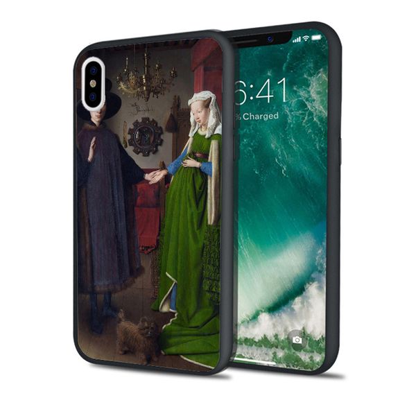 

fundas couple painting phone case for iphone 11 pro xs max xr 8 7 6s plus 5s se 5 case black soft silicone cover