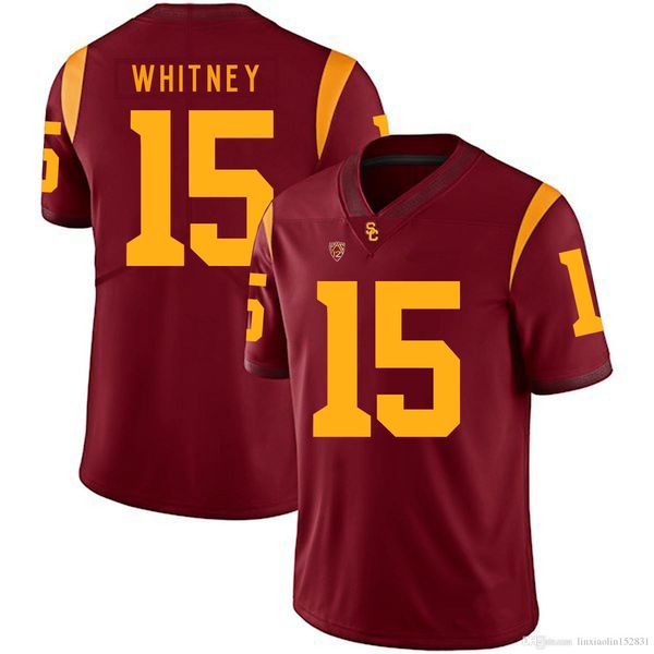 

javorius allen #37 stitched mens usc trojans jt daniels #18 josh shaw #6 isaac whitney #15 white red ncaa college jersey, Black