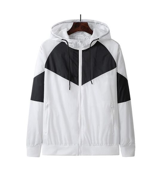 

fashion men designer jacket with hooded 2020 new arrival mens brand zipper jackets for sports casual men hoodie coat black white5i5y, Black;brown