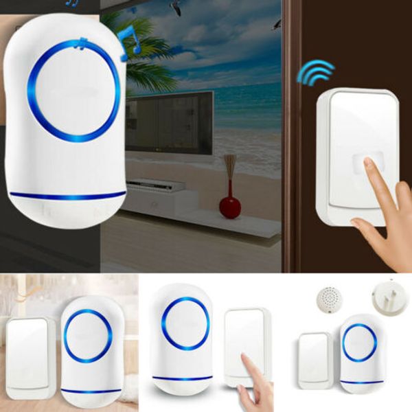 

Remote Waterproof LED Home Wireless Smart Doorbell 45 Songs Chime Door Bell 300M