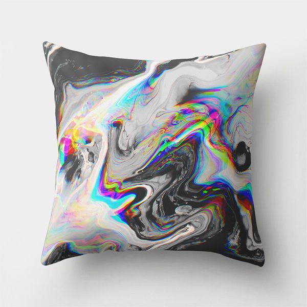 

polyester peach soft marble pattern throw pillow cover sofa couch cushion case