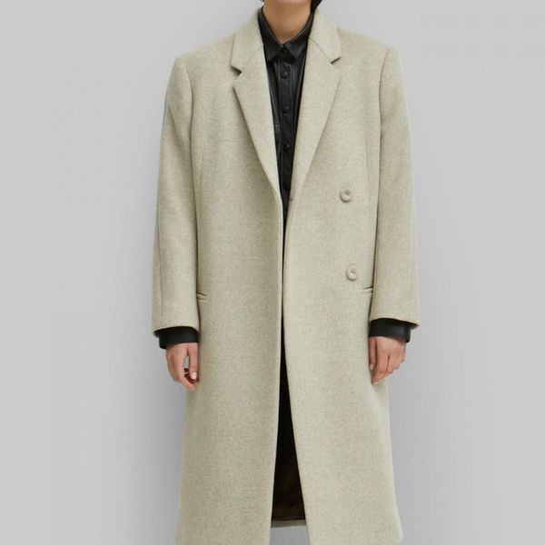 

women's trench coats women slim fit wool-blend long coat, Tan;black