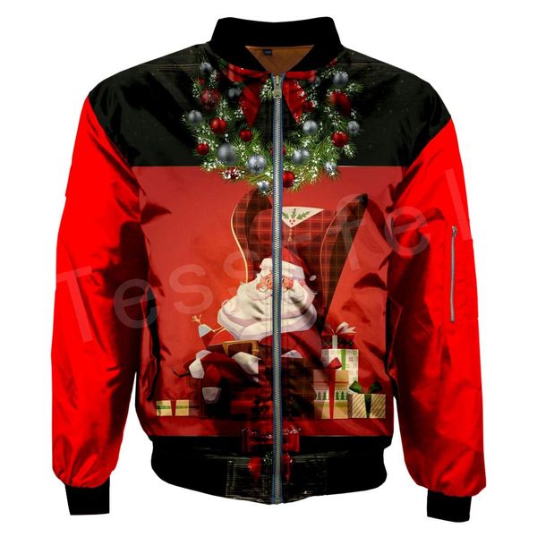 

tessffel tracksuit christmas santa claus funny colorful xmas men/women 3dprint zipper/hoodies/hoodie/bomber jackets s-2, Black;brown