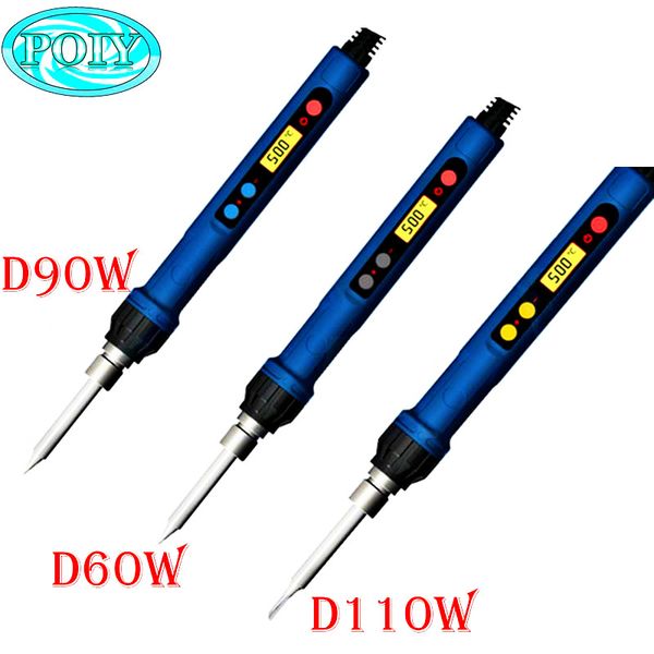 

cxg electric soldering iron d60w d90w d110w 220v digital thermostat lcd display sleep function plug-in core solder welding tool