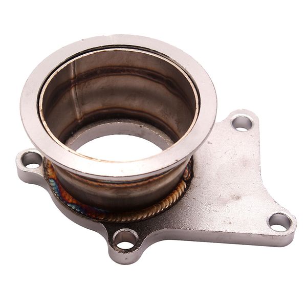 

v-band adapter, 5 bolts to 3 inch stainless steel v-band flange adapter for t3 / t4