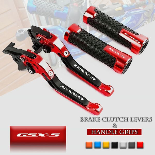 

adjustable folding cnc brake clutch levers handle grips for gsx-s 750 2011-2019
