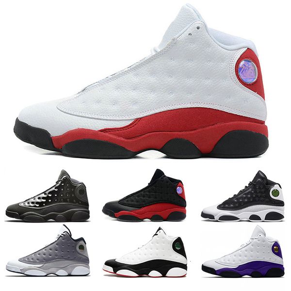 

discount 13 cap and gown 13s rivals men basketball shoes atmosphere grey he got game black cat mens trainer sport sneakers drop shipping