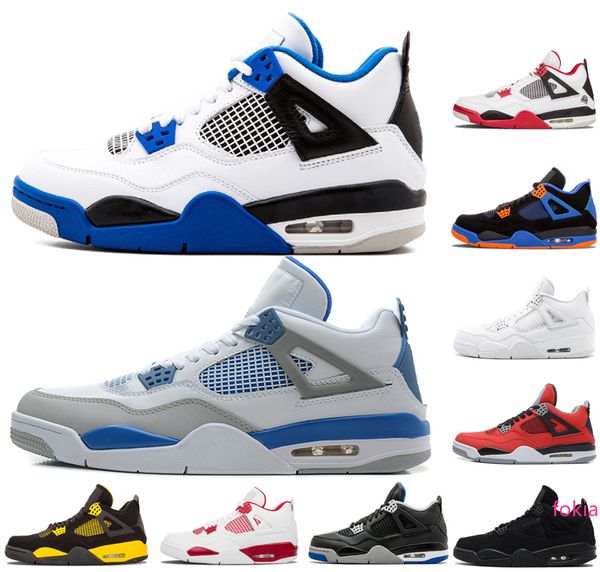 

mens 4 4s basketball shoes pure money premium black cat white cement bred fire red fear alternate mens sports shoes sneakers size 41-47