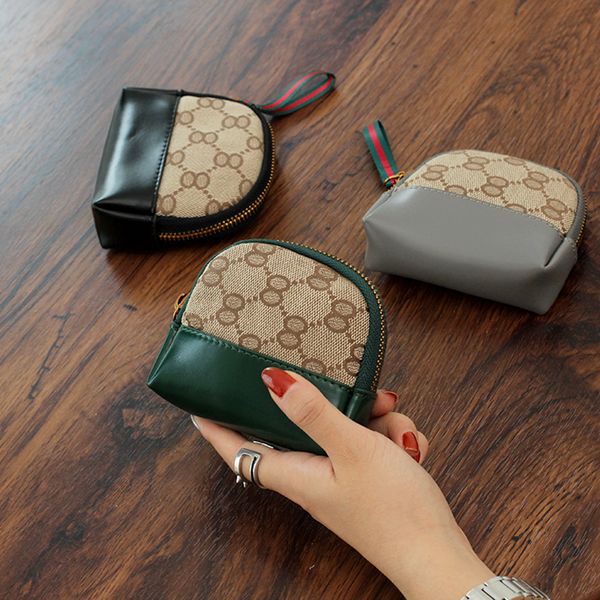 

2019 women wallet standard wallets wallets soft cowhide women billfold zero purse small monochromatic wallets card bag wholesale short w005, Red;black