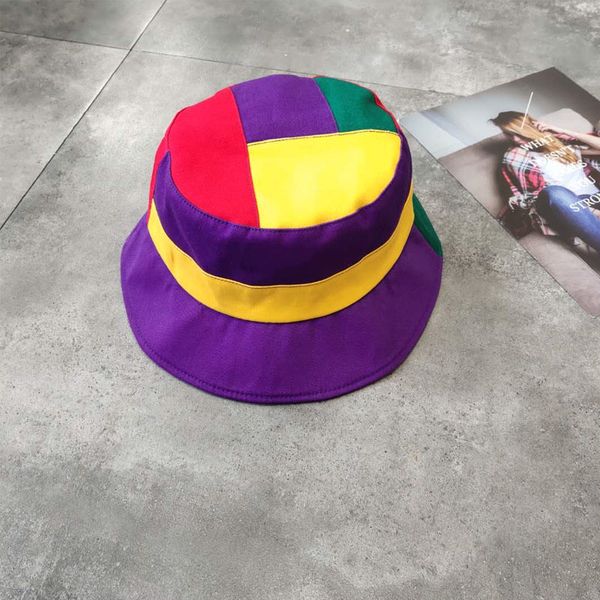 

2019 cotton patchwork bucket hat fisherman hat outdoor travel sun cap hats for women and men 35