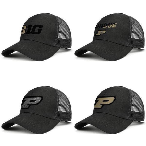 

indiana purdue boilermaker football logo wordmark black mens and womens trucker cap baseball cool custom design your own mesh hats mesh, Blue;gray