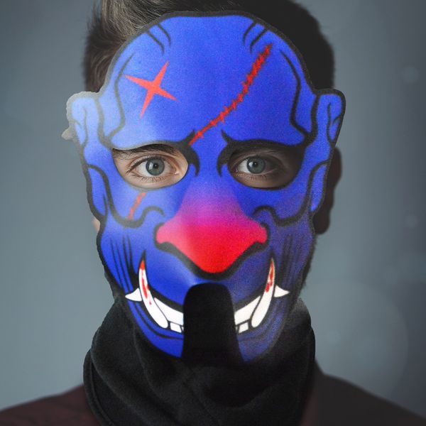 

halloween clothing big terror masks led masks cold light helmet fire festival party glowing dance steady on driver decor