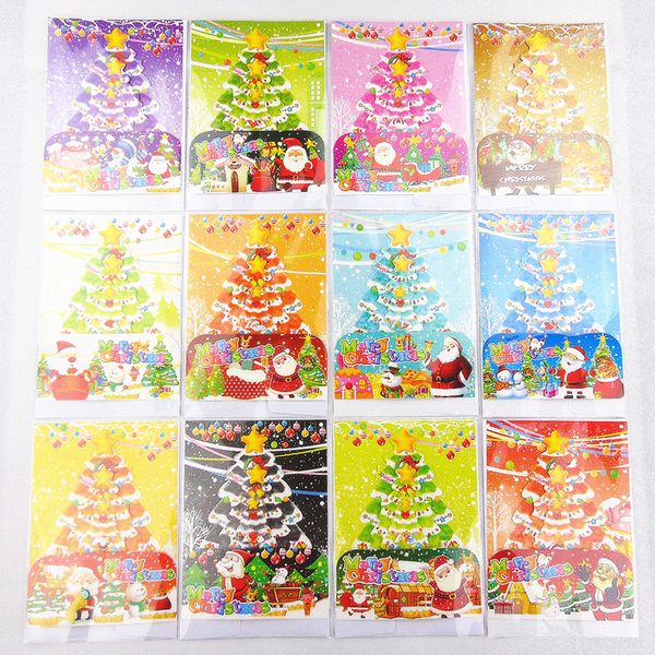 Korea Creative Diy Three Dimensional Christmas Blessing Greeting