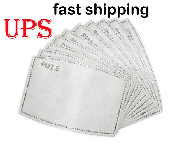 

10pcs/ bag 5 layer child disposable mask pads insert protective filter mat anti haze mouth masks replaceable filters pm2.5 mask pad