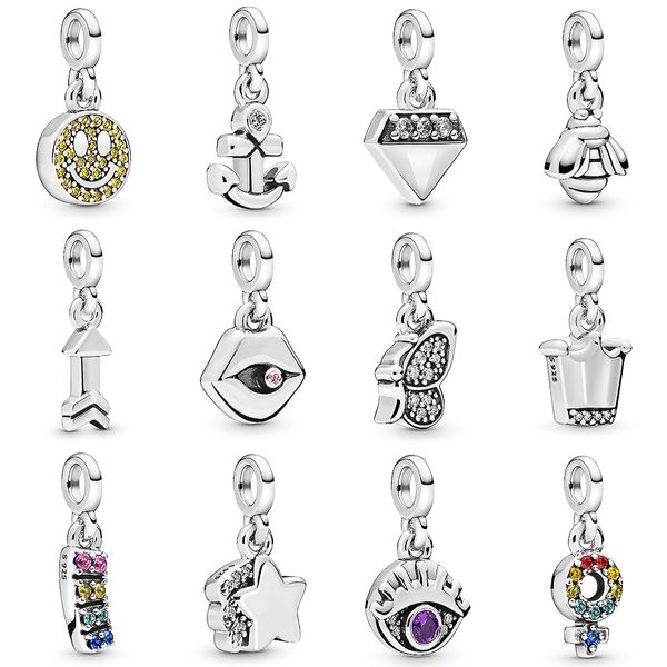 

fahmi 100%925 sterling silver 2019 new 12 me series charm pendant original ladies wedding fashion jewelry diy bracelet