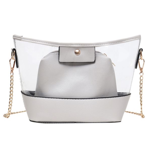 

summer jelly bag clear transparent pvc cross body bags women shoulder messenger shell shape bags clutch beach a1