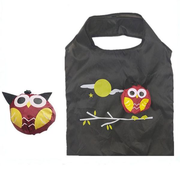 

handbag with handle folding gift travel eco-friendly reusable cartoon animal ladies easy storage tote portable shopping bag