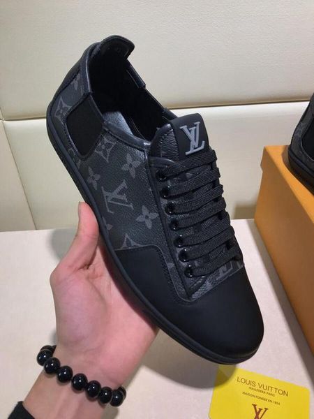 

1floui vuitton brown black kerea neaker denim monogram man lace up luxury fa hion men trainer de igner outdoor hoe loui eur 38 44