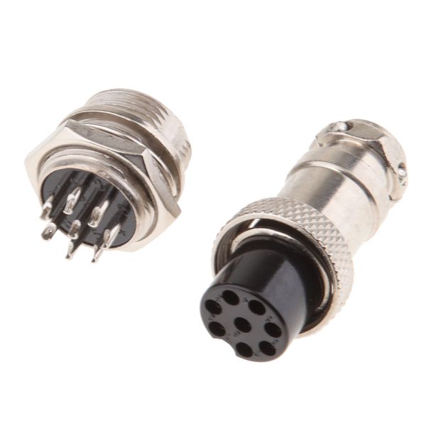 

gx16 8-pin aviation pug male and female