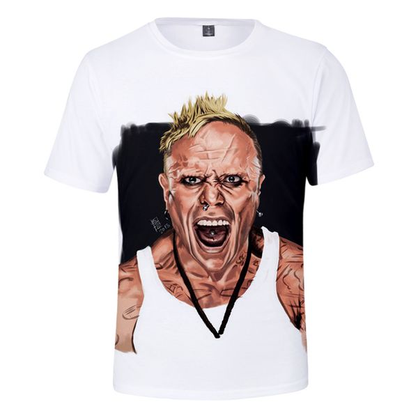 

Men 3D Print T shirt Summer Keith flint The Prodigy Tees Short Sleeved Fashion England Tops