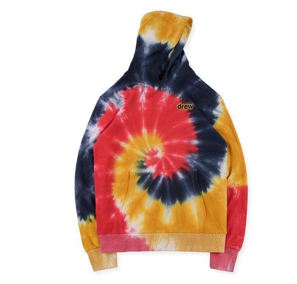 

hoodie autumn new travis scott x dsm loose graffiti hand-painted tie-dyed long-sleeved sweater tee s- xl, Black
