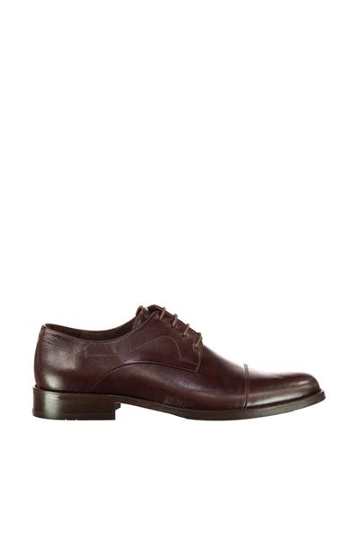 

derimod genuine leather coffee men 's classic shoes, Black