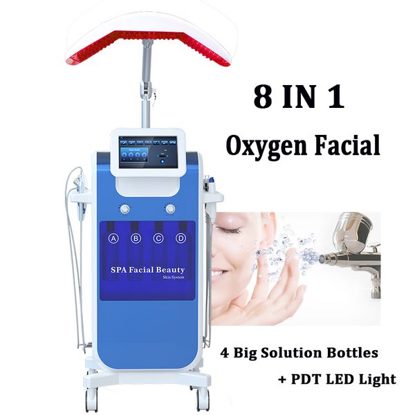 

hign end oxygen infusion facial skin treatment microdermabrasion bio microcurrent face lift oxygen therapy skin rejuvenation machine on sale, Black;white
