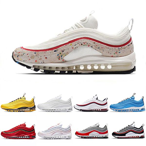 

2019 New Bright Citron Pink Women Running Shoes New Blue Hero South Beach Triple White Black Trainers Gym Designer Men Sneakers Size 36-46