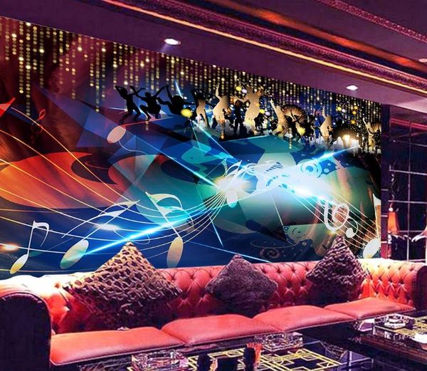 

wallpapers custom any size 3d wallpaper mural cool fashion bar ktv music nightclub background wall decoration painting