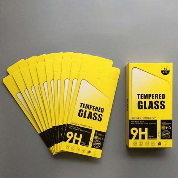 

paper retail package for iphone xs x 8 7 6s plus samsung tempered glass screen film protector 6 inch ing