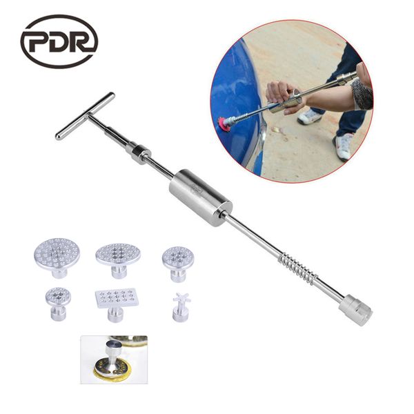 

pdr tools paintless dent repair dent puller kit removal 2 in 1 slide hammer reverse hammer glue tabs hail damage