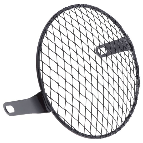 

metal motorcycle headlight grille cover retro grill cover, metal headlamp mounting hardware for honda gn125 cg125