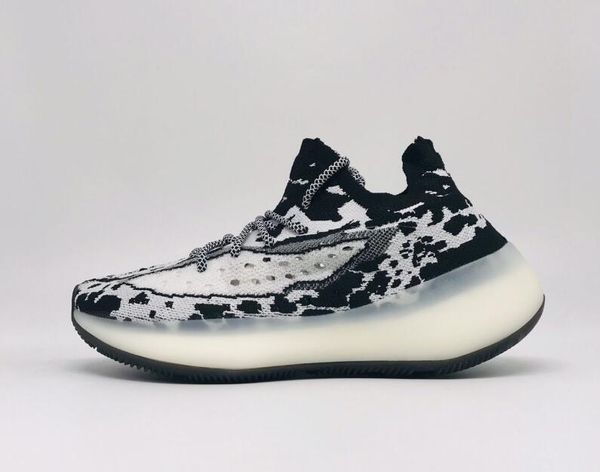 

2019 new 350 men women running shoes static black bred cream white sesame kanye west v3 sports sneakers 380 v3 a4 season