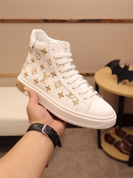 

d7 fashion flat casual shoes men's shoes luxury high-sneakers original box packaging zapatos hombre fast delivery, Black