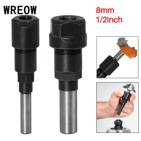 

portable bit extension chuck adapter for milling cutter 8mm/1/2inch power tool accessories easy use milling cutters machine