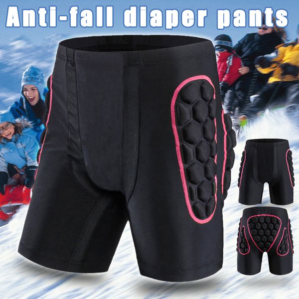 

men women hip buprotection padded shorts for snowboarding riding skating skiing sec88, White;black