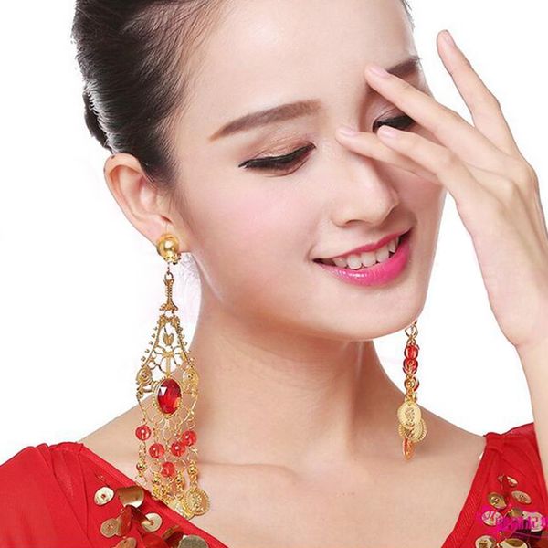 

belly dance accessories for women - earrings / necklace / head chain, Blue