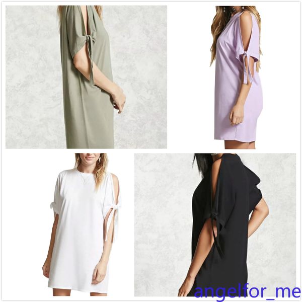 

summer's new women's t-shirts spliced short sleeves, White