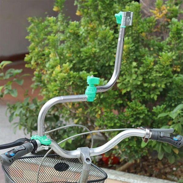 

stainless steel bicycle umbrella mount stand adjustable e-bike bicycle motorcycle universal umbrella stand holder support frame
