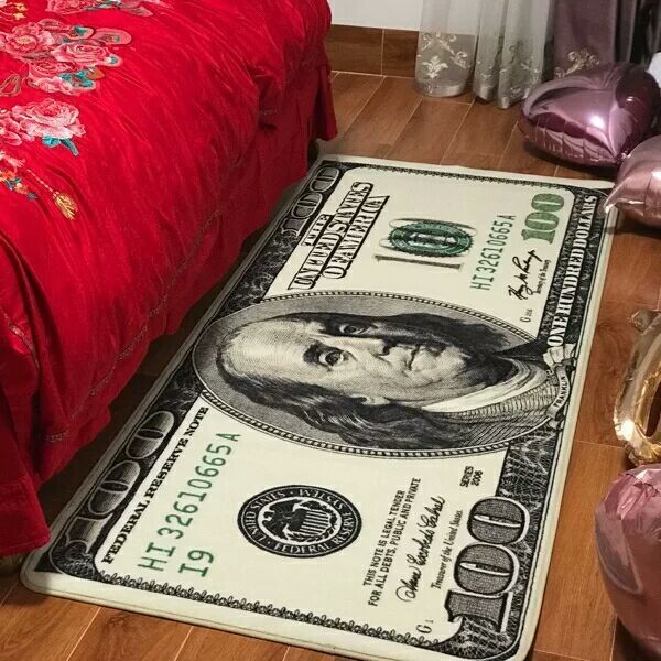 

popular brand cool vintage dollar creative porch corridor strip carpet living room bedroom bedside bed mat