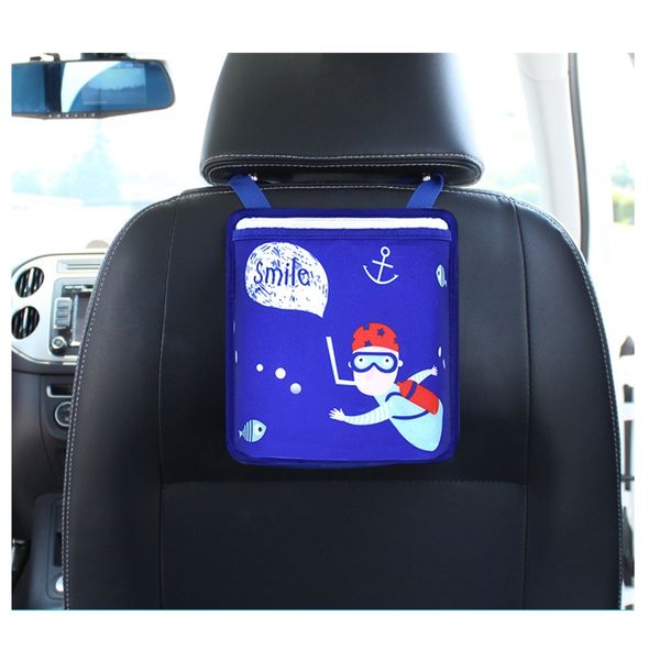 

car cartoon creative hanging car trash can garbage bin garbage bag storage box