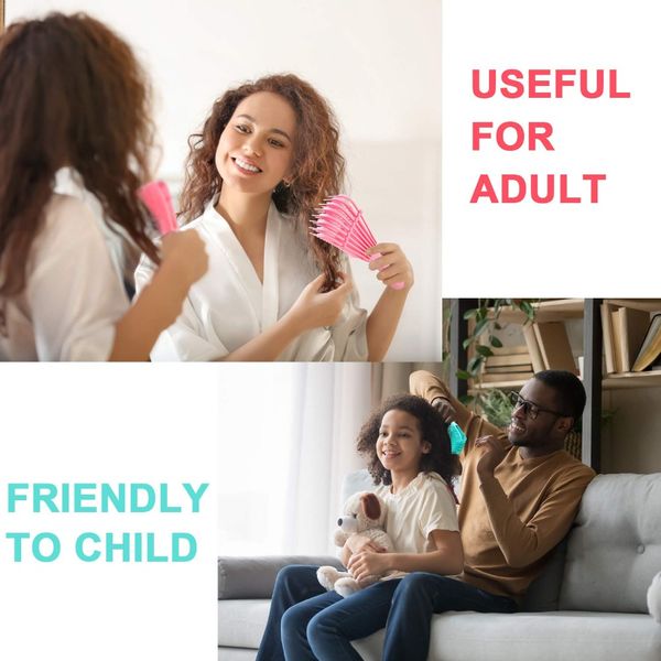 

hair para rizar brush scalp detangling brush for curly hair comb for hair detangler hairbrush for peine men salon masaje del cuero cabelludo, Silver